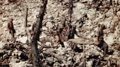I found him with a
little hole between his eyes - The Pacific War in Color