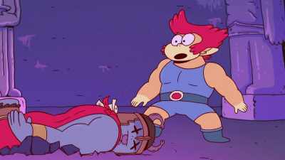 -I get dizzy real easy.
-[screams] - ThunderCats Roar