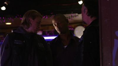 I get him to put down the revolver, - Sons of Anarchy