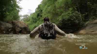 GETTING DOWN THAT
WAS A MISSION, - Man vs. Wild