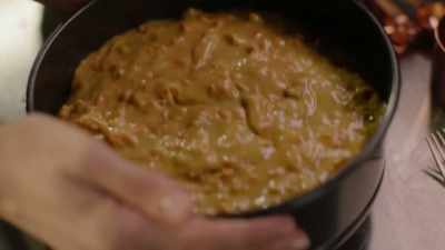 I give it a good rap on the
counter to help level the batter. - Nigella: At My Table