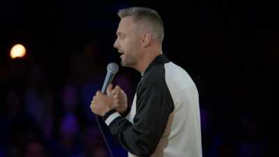 I go brush my teeth,
turn the bathroom light off, - Nate Bargatze: Hello World