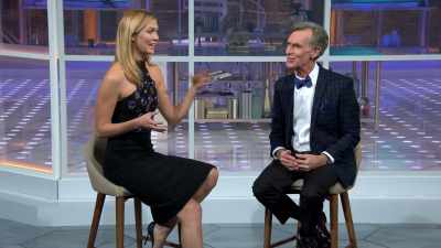 -I was gonna ask you.
-It's-- It's an amazing-- - Bill Nye Saves the World