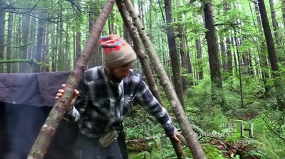 I got a 10x10 nylon tarp
and... - Alone