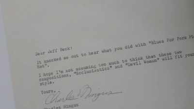 I got a letter from Charlie Mingus - Jeff Beck: Still on the Run
