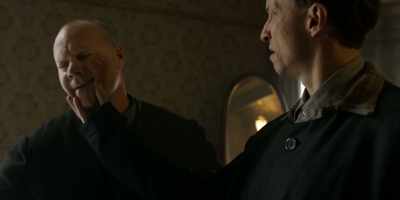 - I got into a scrap
at the speakeasy. - Damnation