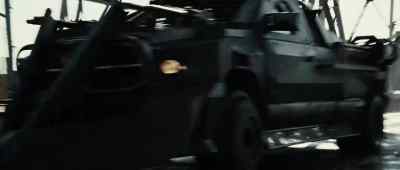 I got it. Frank's
out of his car. - Death Race
