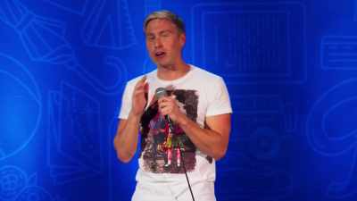 I got stoned with my mum.
I recommend you do that. She's like, - Russell Howard: Recalibrate