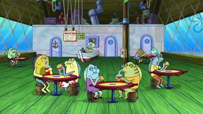 I got stuck in the firing mode. - SpongeBob SquarePants Presents The Tidal Zone