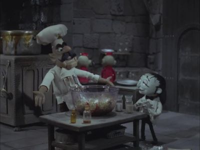 I got three kinds'o dressings that go with it - Mad Monster Party?