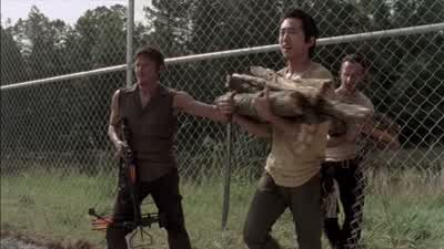 I got you here if you need it. - The Walking Dead