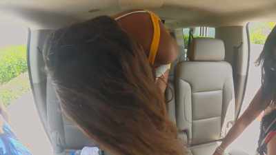I gotta go in sideways.
Beep! Beep! Beep! Beep! - The Real Housewives Ultimate Girls Trip