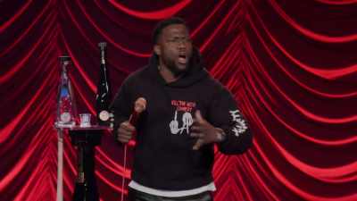 I grab his arm.
I said, "Hey, man. Hey! - Kevin Hart: Reality Check