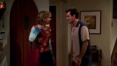 - I guess I should probably get going. - Two and a Half Men