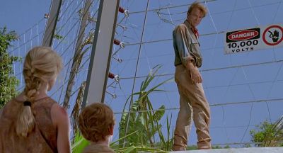 I guess that means the power's off - Jurassic Park