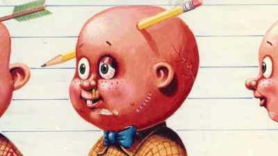 I guess Tom worked up a model
sheet -Tom Bunk of several, - 30 Years of Garbage: The Garbage Pail Kids Story