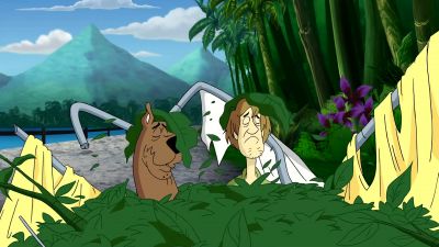 I guess us chickens can fly after all - Aloha, Scooby Doo!
