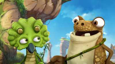 -I guess you're right.
-We didn't really try that. - Gigantosaurus