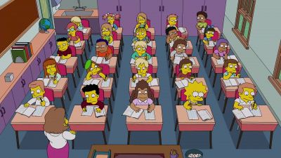 (Halloween theme
by John Carpenter playing) - The Simpsons