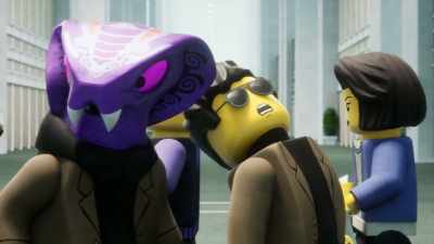 I hate it when we get
stuck on security duty. - LEGO Ninjago: Dragons Rising