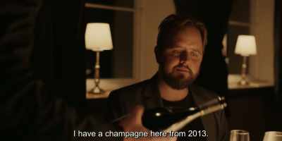 I have a champagne here from 2013. - Another Round