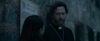 I once have a demon
try to put a crucifix into my eyeball. - The Exorcism of God