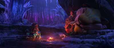 I have a shawl to keep me... warm.
That's okay. - The Croods: A New Age