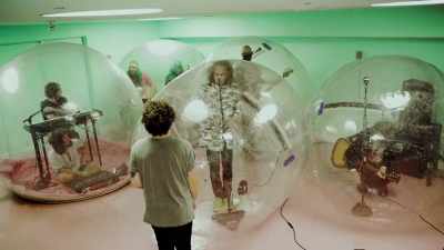 I have to do a little, a
little speech here real quick. - The Flaming Lips Space Bubble Film