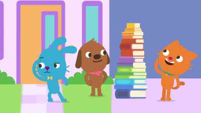 I have to get these books
back to the library. - Sago Mini Friends