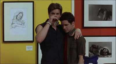 - I have work later,
remember? I have a client. - Queer as Folk