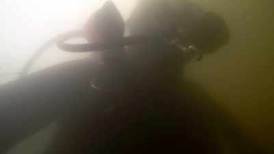 I have to work the sub loose
without dislodging any boulders. - Secrets of the Underground