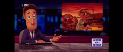 I haven't seen of those since 1995 - Cloudy with a Chance of Meatballs
