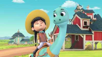 I was having so much fun that
I forgot about my chores again. - Dino Ranch
