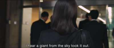 I hear a giant from the sky took it out. - Shin Ultraman