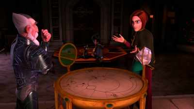 I hear your concerns, but trust me,
the amulet will bring peace. - Wizards: Tales of Arcadia