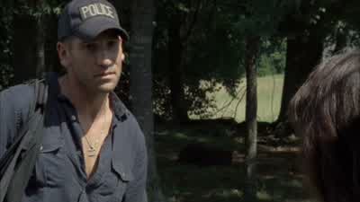 I hear he woke up. - The Walking Dead