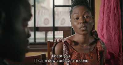 I hear you.
I'll calm down until you're done. - Swallow