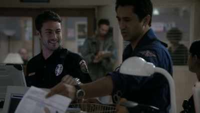 I heard you got sick... in the copter. - Trauma