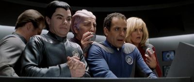 I heard some squealing or something - Galaxy Quest
