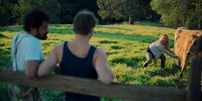 -I heard that!
-(COW LOWS) - Christmas on the Farm