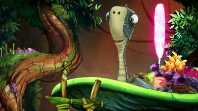I heard the moon is a huge snowball. - Gigantosaurus
