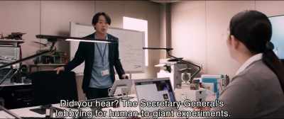 I heard. Weaponizing the Beta System
is more efficient than dealing with nukes. - Shin Ultraman