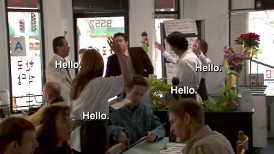- Hello.
- And after their date... - Arrested Development