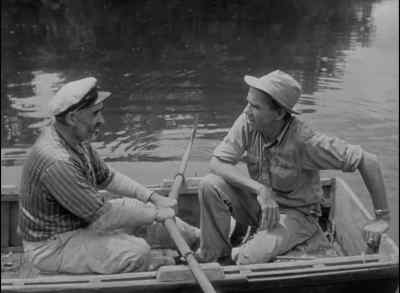 I hope you ain't going
to blow up my boat, Mr. Johnson. - Revenge of the Creature