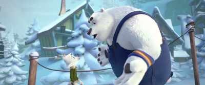 I hope he doesn't hurt himself
pulling that sled. - Arctic Dogs