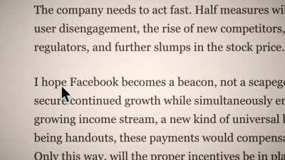 I hope Facebook will serve as a model - The Great Hack