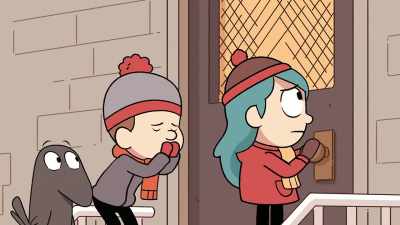 -I hope she's okay.
-[David blowing breath] - Hilda