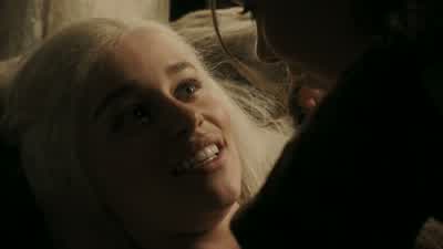 I... I don't think that Drogo will like it with me on top. - Game of Thrones