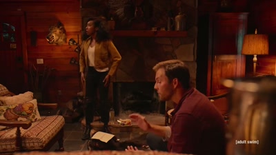 I-I-I'm going to ask
you something right now - Adult Swim Yule Log