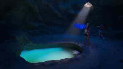 I-I know we're trapped in a cave, - Surfside Girls